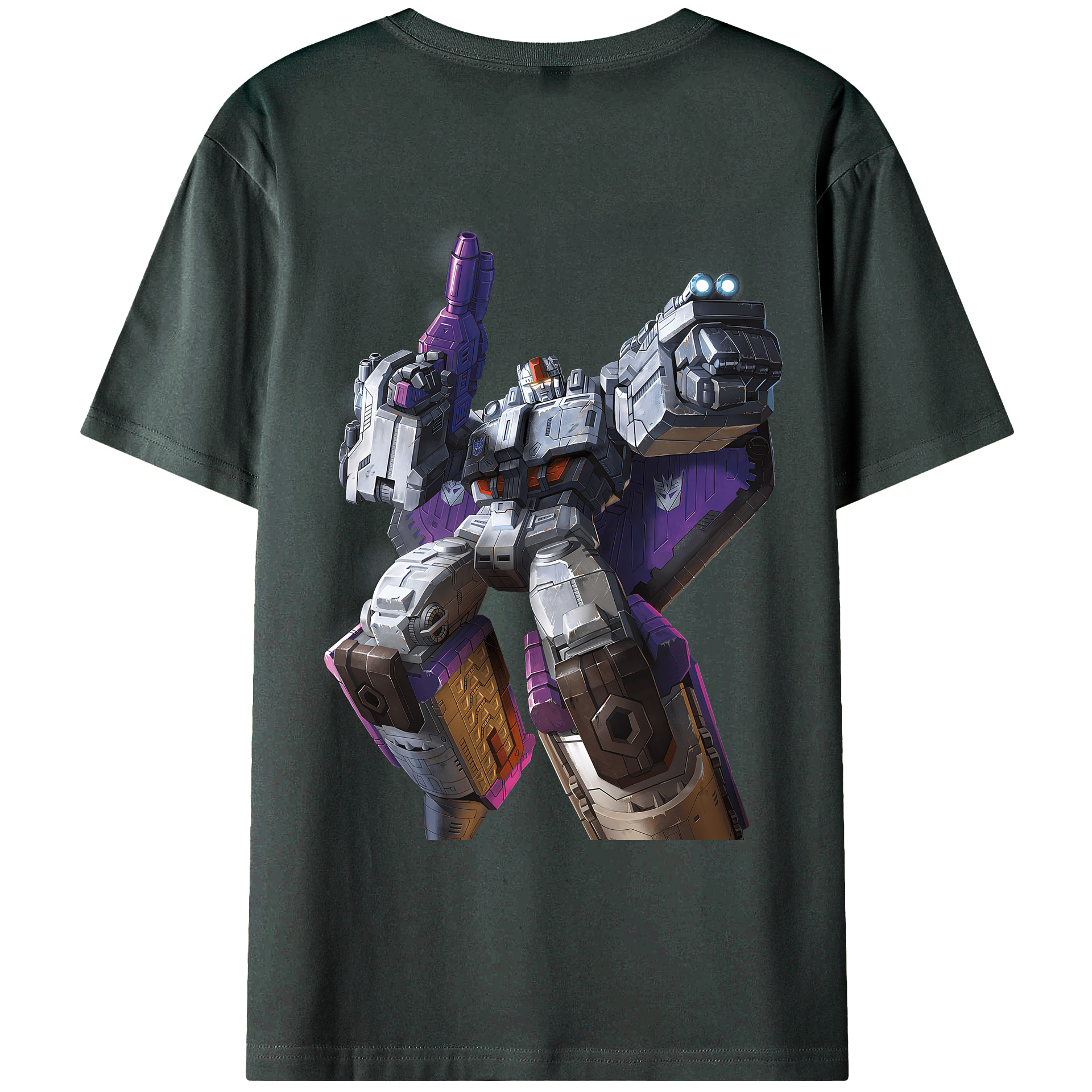 （画像用） Transformers トランスフォーマー 綿100％ メンズ半袖Tシャツ（バックプリント） 通気性